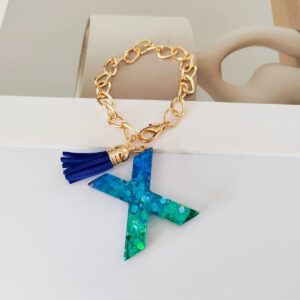 Blue chain letter x