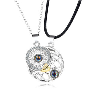Sun and Moon Guardian Necklace Double Color