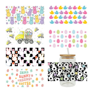 Wholesale UV Transfer Paste Glass Crystal Label Crystal Paste Cross-border Special Paste for 16oz Glass Cup 23cmX11cm