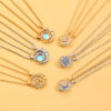 Wholesale Magnetic Sun Moon Lovers Necklace