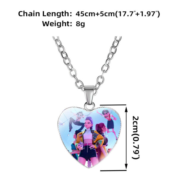 Wholesale Cute cartoon girl love necklace