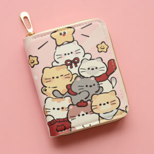 Lucky Star Kitty Gold Zipper