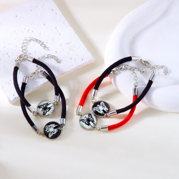 Wholesale Luminous Sun Moon Time Gemstone Couple Bracelet