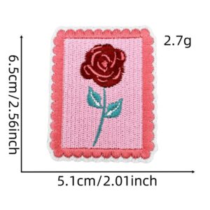 Pink couple cloth stickers 27#