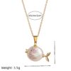 Wholesale Golden Ocean World Pearl Headfish Necklace