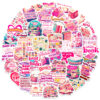 Wholesale 50pcs Pink Books English Short Sentences Graffiti Stickers