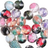Wholesale High-transparency, color-blocked butterfly-shaped loose beads/acrylic beads