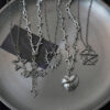 Wholesale Vintage Gothic Punk Cross Star Pendant Necklace