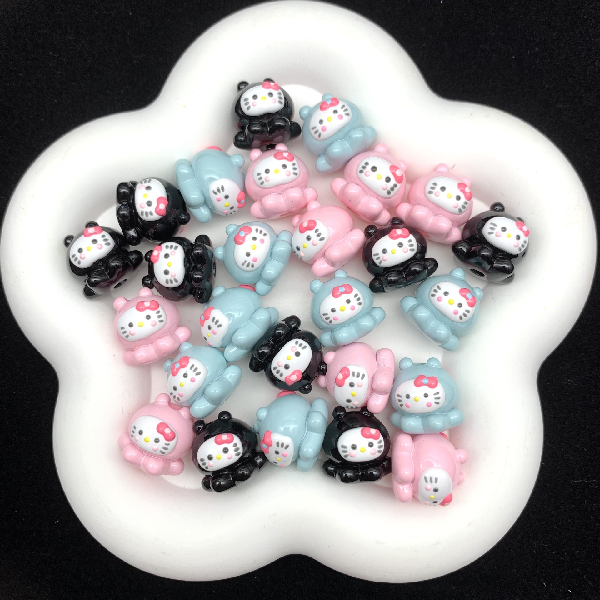 Wholesale Octopus cat heavy oil hand-painted beads OLY Exclusive