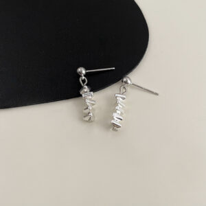 Silver silver stud earrings