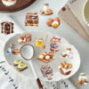 Wholesale 50pcs Transparent Bread Kitchen Baking Waterproof Vinyl Stickers