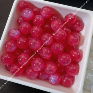 12mm hole 2.0mm rose red / Starry sky cat eyes