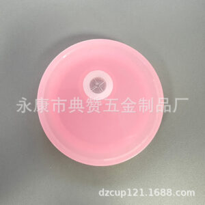 Pink-plastic cover / Fits 16oz glass