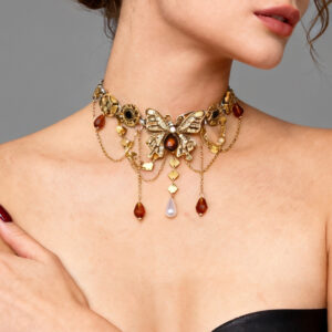 Butterfly necklace-x4249