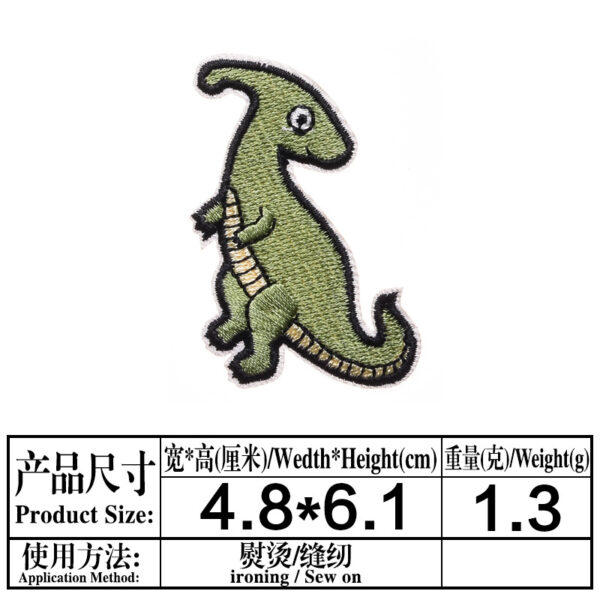 Wholesale Small dinosaur cloth embroidery Dinosaur badge clothing Patches
