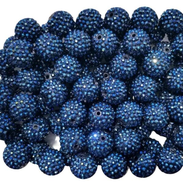 O1CN01pcaLaj1QErIOxbJ1H_2201245431945-0-cib Wholesale 20MM Resin Ink Blue AB Color Diamond Ball Beads
