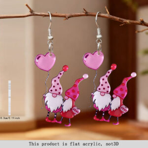 Wholesale Valentine's Day Acrylic Earrings for Two