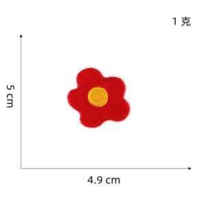 Flower cloth stickers 16#