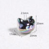 O1CN01pirptD2NBFbKJxy2Q_2206452709924-0-cib Wholesale Acrylic cartoon cute UV color plated three-dimensional color kitten perforated beads DIY jewelry beaded material accessories