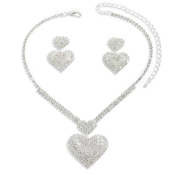 Wholesale Diamond studded Love Valentine's Day Necklace