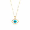 Wholesale Devil's Eye eye necklace with enamel personalized pendant