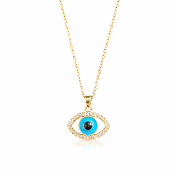 Wholesale Devil's Eye eye necklace with enamel personalized pendant