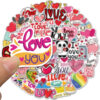 Wholesale 50 pcs Valentine's DayLove Cartoon Stickers