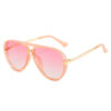 Wholesale Pilot Retro Large Frame Toad Mirror Sunglasses
