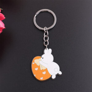 Orange Egg rabbit-Keychain