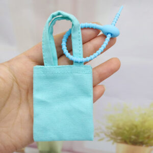 Light blue rope bag