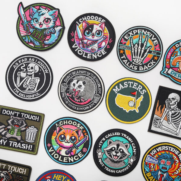 Wholesale Tactical morale badge fun and humorous satire English embroidery DIY Patches