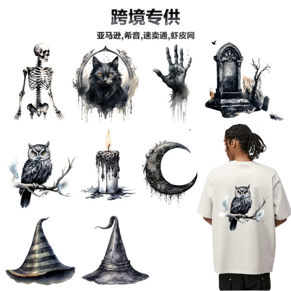 Wholesale Halloween Black and White Horror