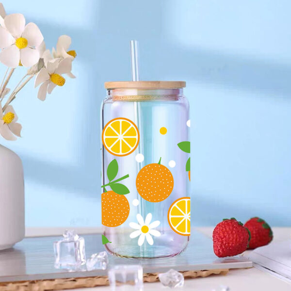 Wholesale UV Transfer Paste Glass Crystal Label Crystal Paste Cross-border Special Paste for 16oz Glass Cup 23cmX11cm