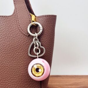 Yellow eyes (round buckle titanium silver)