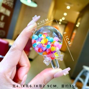 【Colorful】Glow-in-the-Dark Bubble Bead Cheese Sticks / Without key fob