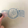 Wholesale 60pcs transparent vintage postmark stickers Waterproof Vinyl Stickers