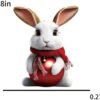 Wholesale Easter cartoon rabbit acrylic earrings