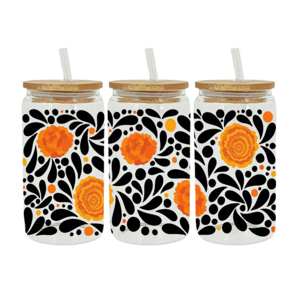 Wholesale Cartoon Cute Forest Style Plant Theme 16oz Cup UV DTF Wraps