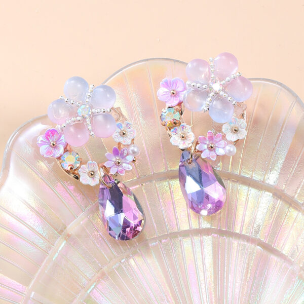 Wholesale Colorful Flower Bohemian Style Earrings