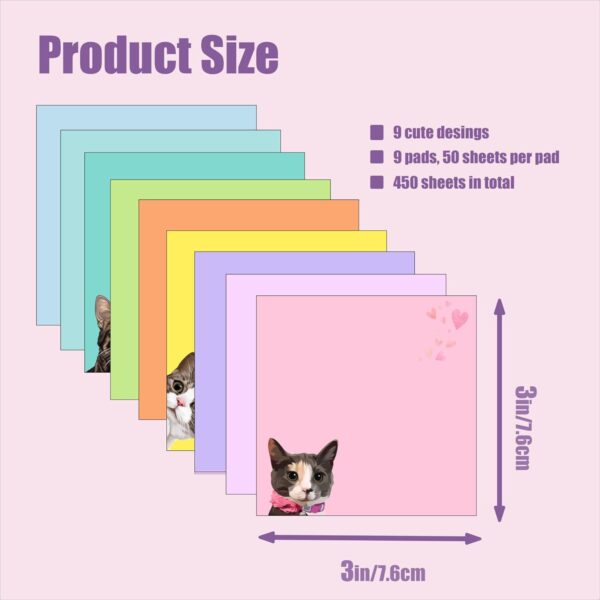 Wholesale Colorful cat-shaped tear-off high-adhesion sticky notes