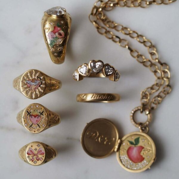 Wholesale Ballet shoes flower patterned heart-shaped stainless steel necklace