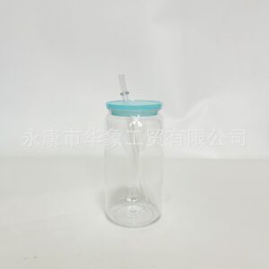 Transparent + blue cover / 16oz/475ml