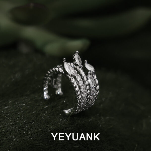 Wholesale Luxury Multi-layer All-match Zircon Ear Bone Clip Earrings