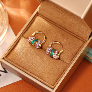 Hip-hop colorfulful earrings