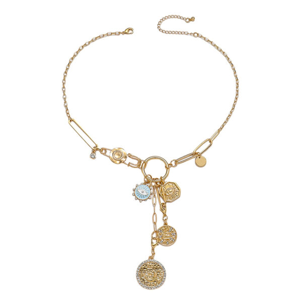 Wholesale Evil Eye Design Multi-Pendant Removable Necklace