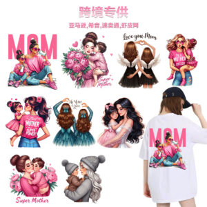 Wholesale Mother and child clothing UV DTF Ready to Press Transfers Wraps