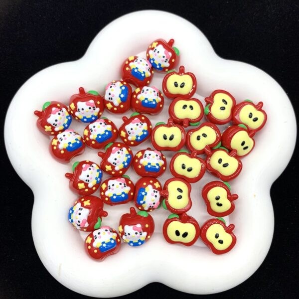 Wholesale Apple Heavy Oil Hand-painted Beads OLY Exclusive