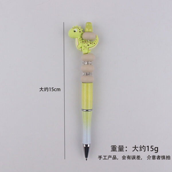 O1CN01q7Hxvw1NrNvIK83Cf_2214899881623-0-cib Wholesale Dinosaur Silicone Colorful Plastic Beaded Pen