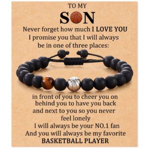 Son card + basketball bracelet