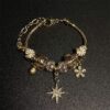 Wholesale Alloy Eight Pointed Star Gold Bracelet